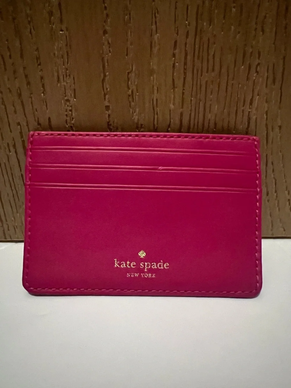 Kate Spade New York Bright Pink Card Case Wallet
